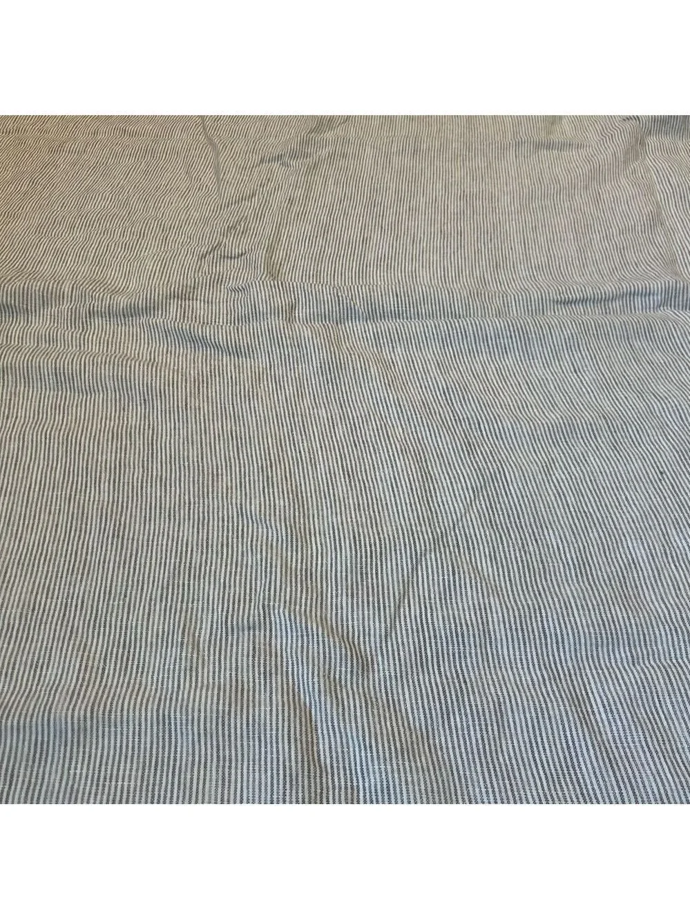 Pottery Barn Duvet Cover 100% Linen Oatmeal Brown Minimalist Queen